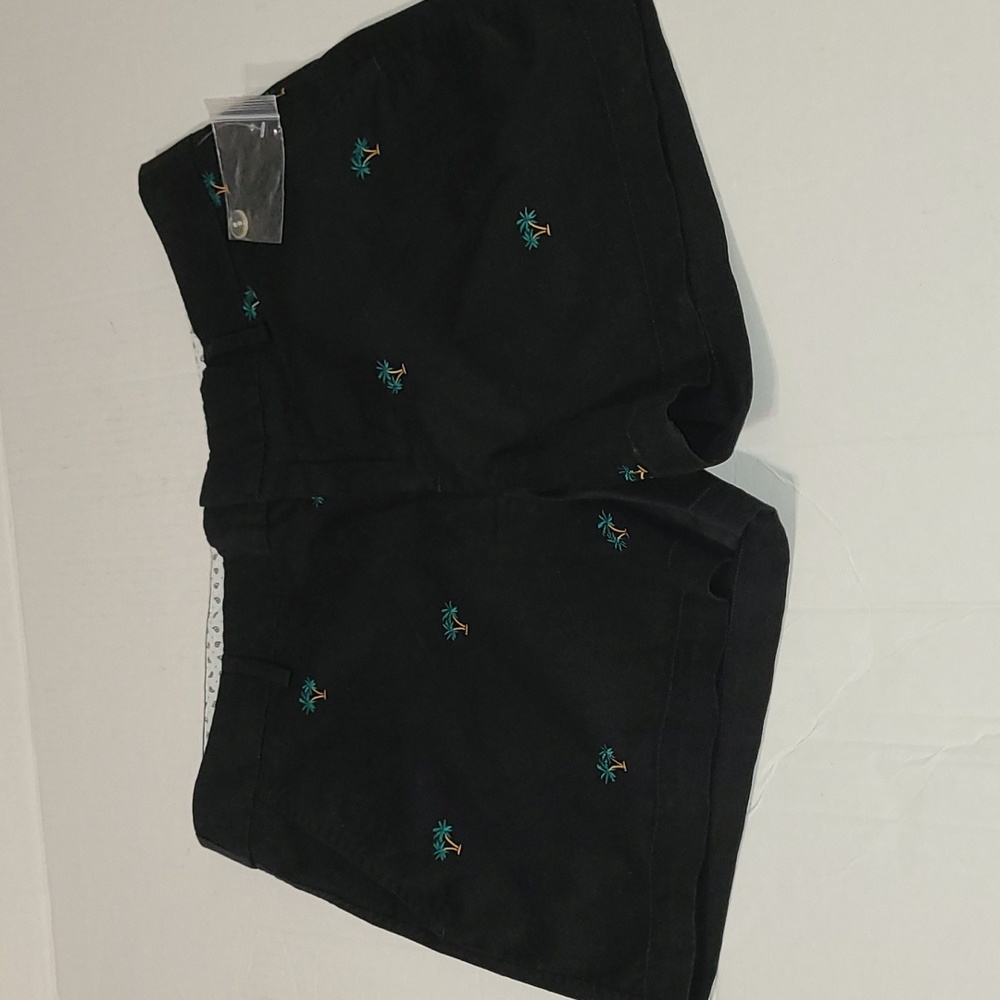Jones & Co Jones New York Womens Cotton Palm Tree Chino Shorts, Size 6